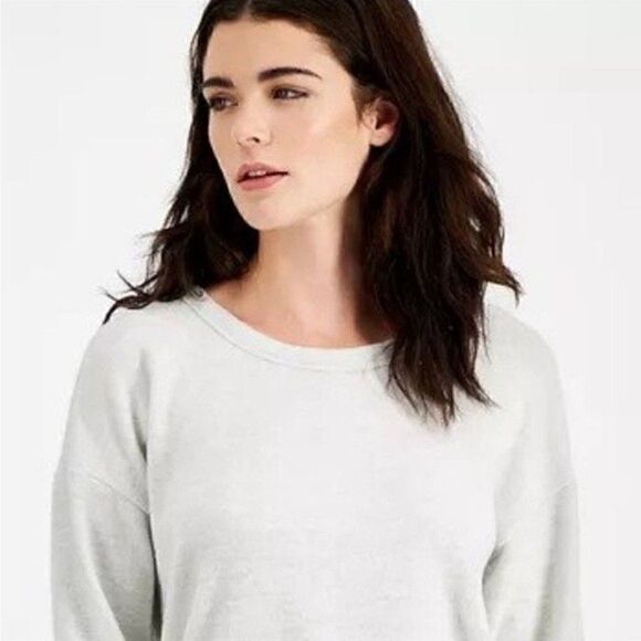 New HIPPIE ROSE Juniors' Cutout Back Knit Top white Heather grey S, M, L - Picture 5 of 10